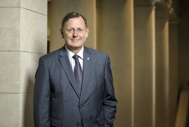 Bodo Ramelow, Die Linke, Ministerpraesident von Thueringen, fotografiert im Bundesrat. Berlin, 27.04.2018, Berlin Deutschland