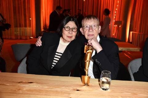Hark Bohm und seine Ehefrau Natalia Bowakow bei der Deutscher Filmpreis 2018 Aftershowparty am 27.04.2018 in Berlin Deutscher Filmpreis 2018 in Berlin - Party Aftershow