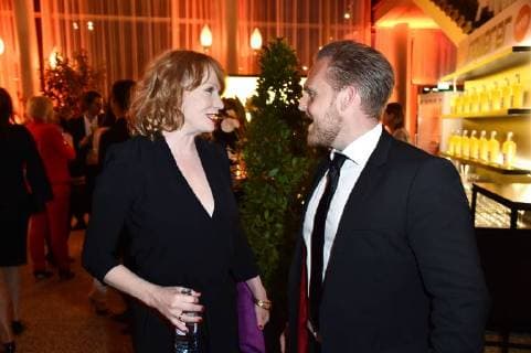 Birgit Minichmayr und Axel Stein bei der Deutscher Filmpreis 2018 Aftershowparty am 27.04.2018 in Berlin Deutscher Filmpreis 2018 in Berlin - Party Aftershow