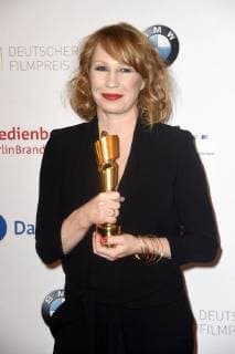 Birgit Minichmayr, Lola Preisträgerin für die beste weibliche Nebenrolle für den Film 3 Tage in Quiberon , bei der Verleihung des Deutschen Filmpreises 2018 in der Messe Berlin. Berlin, 27.04.2018