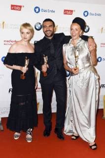 Jella Haase, Elyas M Barek und Katja Riemann bei der Verleihung des Deutschen Filmpreises 2018 in der Messe Berlin. Berlin, 27.04.2018