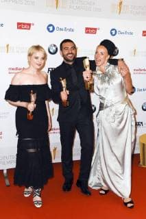 Jella Haase, Elyas M Barek und Katja Riemann bei der Verleihung des Deutschen Filmpreises 2018 in der Messe Berlin. Berlin, 27.04.2018
