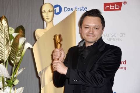 Erwin Prib, Preisträger Bestes Szenenbild, bei der Verleihung des Deutschen Filmpreises 2018 in der Messe Berlin. Berlin, 27.04.2018