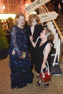 Caroline Peters, Birgit Minichmayr und ChrisTine Urspruch bei der Aftershow Party des Deutschen Filmpreises 2018 im Palais am Funkturm. Berlin, 27.04.2018