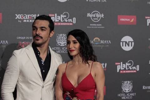 Puerto Rican singer Shalim Ortiz (L) and Thania Lopez arrive at the red carpet of the Platino Awards 2018 in Playa del Carmen, Quintana Roo, Mexico, 29 April 2018. Platino Awards 2018 !ACHTUNG: NUR REDAKTIONELLE NUTZUNG!  Copyright: xMarioxGuzmanx PLA12 20180430-636606599230177515