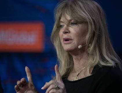 May 1, 2018 - Beverly Hills, California, U.S - Goldie Hawn actress; Founder, Hawn Foundation during the 2018 Milken Institute Global Conference held Tuesday May 1, 2018 at the Beverly Hilton Hotel in Beverly Hills, California. Beverly Hills U.S. - ZUMAp124 20180501_zaa_p124_553 Copyright: xJavierxRojasx