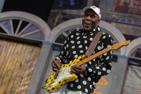 May 6, 2018 - New Orleans, Louisiana, U.S - BUDDY GUY during 2018 New Orleans Jazz and Heritage Festival at Race Course Fair Grounds in New Orleans, Louisiana New Orleans U.S. - ZUMAs135 20180506_zap_s135_539 Copyright: xDanielxDeSloverx