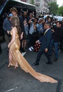 NEW YORK, NY - MAY 7: Olivia Munn seen leaving The Mark Hotel to attend The Met Gala on May 7, 2018 in New York City. Copyright: xDiegoxCorredorx