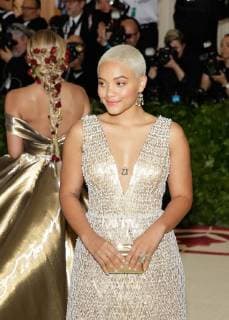 Kiersey Clemons arrives on the red carpet at The Metropolitan Museum of Art s Costume Institute Benefit Heavenly Bodies: Fashion and the Catholic Imagination at Metropolitan Museum of Art in New York City on May 7, 2018.  NYP20180507231 JOHNxANGELILLO