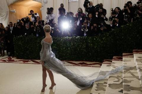 Lili Reinhart arrives on the red carpet at The Metropolitan Museum of Art s Costume Institute Benefit Heavenly Bodies: Fashion and the Catholic Imagination at Metropolitan Museum of Art in New York City on May 7, 2018.  NYP20180507237 JOHNxANGELILLO