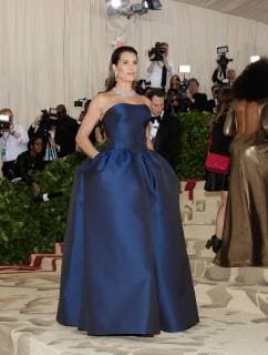 Brooke Shields arrives on the red carpet at The Metropolitan Museum of Art s Costume Institute Benefit Heavenly Bodies: Fashion and the Catholic Imagination at Metropolitan Museum of Art in New York City on May 7, 2018.  NYP20180507322 JOHNxANGELILLO