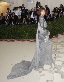 Zendaya arrives on the red carpet at The Metropolitan Museum of Art s Costume Institute Benefit Heavenly Bodies: Fashion and the Catholic Imagination at Metropolitan Museum of Art in New York City on May 7, 2018.  NYP20180507783 JOHNxANGELILLO