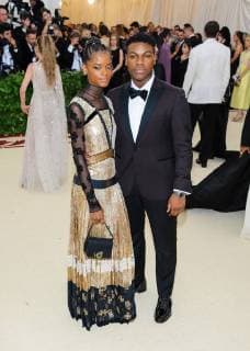 May 7, 2018 - New York, NY, U.S. - 07 May 2018 - New York, New York - Letitia Wright, John Boyega. 2018 Metropolitan Museum of Art Costume Institute Gala: Heavenly Bodies: Fashion and the Catholic Imagination. Photo Credit: Christopher Smith AdMedia New York U.S. - ZUMAa123 20180507_zaa_a123_019 Copyright: xChristopherxSmithAdmediax