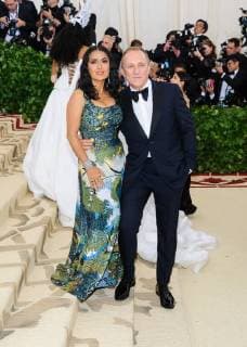 May 7, 2018 - New York, NY, U.S. - 07 May 2018 - New York, New York - Salma Hayek, FranÂois-Henri Pinault . 2018 Metropolitan Museum of Art Costume Institute Gala: Heavenly Bodies: Fashion and the Catholic Imagination. Photo Credit: Christopher Smith AdMedia New York U.S. - ZUMAa123 20180507_zaa_a123_039 Copyright: xChristopherxSmithAdmediax