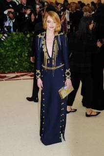May 7, 2018 - New York, NY, U.S. - 07 May 2018 - New York, New York - Emma Stone. 2018 Metropolitan Museum of Art Costume Institute Gala: Heavenly Bodies: Fashion and the Catholic Imagination. Photo Credit: Christopher Smith AdMedia New York U.S. - ZUMAa123 20180507_zaa_a123_076 Copyright: xChristopherxSmithAdmediax