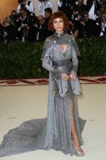 May 7, 2018 - New York, N.Y, USA - ZENDAYA attends the Metropolitan Museum of Art Costume Institute Benefit with exhibition of Heavenly Bodies: Fashion and the Catholic Imagination .The Met Museum, NYC.May 7, 2018.Photos by , Globe Photos Inc. New York USA - ZUMAms4_ 20180507_zaa_ms4_083 Copyright: xSoniaxMoskowitzx