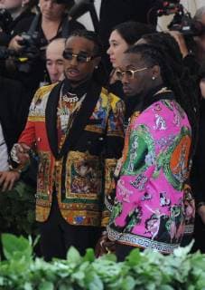 NEW YORK, NY - MAY 7: Migos at the Heavenly Bodies: Fashion & The Catholic Imagination Costume Institute Gala on May 7, 2018 in New York City. Copyright: xJohnxPalmerx