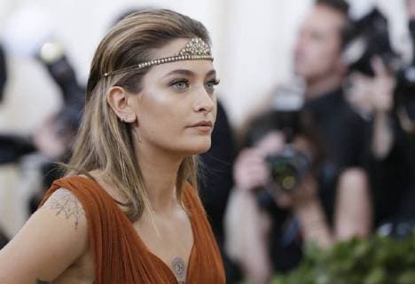 Paris Jackson arrives on the red carpet at The Metropolitan Museum of Art s Costume Institute Benefit Heavenly Bodies: Fashion and the Catholic Imagination at Metropolitan Museum of Art in New York City on May 7, 2018.  NYP20180507765 JOHNxANGELILLO