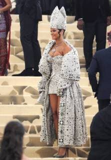 NEW YORK, NY - MAY 7: Rihanna at the Heavenly Bodies: Fashion & The Catholic Imagination Costume Institute Gala on May 7, 2018 in New York City. Copyright: xJohnxPalmerx