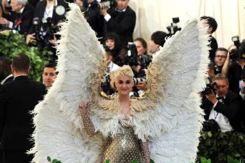 NEW YORK, NY - MAY 7: Katy Perry at the Heavenly Bodies: Fashion & The Catholic Imagination Costume Institute Gala on May 7, 2018 in New York City. Copyright: xJohnxPalmerx