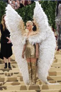 NEW YORK, NY - MAY 7: Katy Perry at the Heavenly Bodies: Fashion & The Catholic Imagination Costume Institute Gala on May 7, 2018 in New York City. Copyright: xJohnxPalmerx