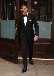 Celebs leave the Greenwich hotel on the way to the Met Gala on May 7 2018 in New York City Alexander Skarsgard New York United States  583605