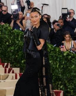 May 7, 2018 - New York, NY, U.S. - 07 May 2018 - New York, New York - Bella Hadid. 2018 Metropolitan Museum of Art Costume Institute Gala: Heavenly Bodies: Fashion and the Catholic Imagination. Photo Credit: Christopher Smith AdMedia New York U.S. - ZUMAa123 20180507_zaa_a123_310 Copyright: xChristopherxSmithAdmediax