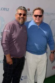 BURBANK,CA - MAY 7: George Lopez, Mark Enlow at the 11th Annual George Lopez Foundation Celebrity Golf Tournament, Lakeside Golf Club in Burbank, California on May 7, 2018. Copyright: xDavidxEdwardsx