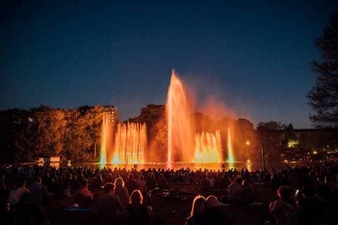 Hamburg, 7. Mai 2018 - Wasserlichtkonzert im Hamburger Planten un Blomen