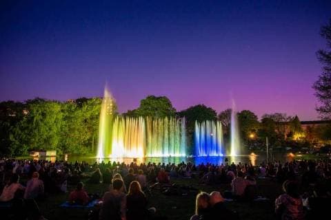Hamburg, 7. Mai 2018 - Wasserlichtkonzert im Hamburger Planten un Blomen