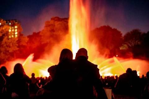 Hamburg, 7. Mai 2018 - Wasserlichtkonzert im Hamburger Planten un Blomen