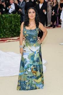 Met Gala. 07 May 2018 - New York, New York - Salma Hayek. 2018 Metropolitan Museum of Art Costume Institute Gala: Heavenly Bodies: Fashion and the Catholic Imagination. Photo Credit: Christopher Smith AdMedia 226254 2018-05-07 NY New York Etats-Unis  Copyright: xAdMediax STAR_226254_037