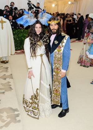 Met Gala. 07 May 2018 - New York, New York - Lana Del Rey, Jared Leto. 2018 Metropolitan Museum of Art Costume Institute Gala: Heavenly Bodies: Fashion and the Catholic Imagination. Photo Credit: Christopher Smith AdMedia 226254 2018-05-07 NY New York Etats-Unis  Copyright: xAdMediax STAR_226254_080
