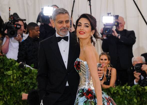 Met Gala 2018. 07 May 2018 - New York, New York - George Clooney, Amal Clooney. 2018 Metropolitan Museum of Art Costume Institute Gala: Heavenly Bodies: Fashion and the Catholic Imagination. Photo Credit: Christopher Smith AdMedia 226254 2018-05-07 NY New York Etats-Unis  Copyright: xAdMediax STAR_226254_283