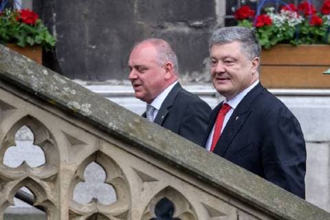 Verleihung des internationalen Karlspreises zu Aachen, 10.05.2018 Der präsident der Ukraine Petro Oleksijowytsch Poroschenko bei der Verleihung des internationalen Karlspreises zu Aachen am 10.05.2018, , Aacgeb NRW Deutschland
