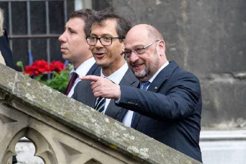 Verleihung des internationalen Karlspreises zu Aachen, 10.05.2018 Martin Schulz bei der Verleihung des internationalen Karlspreises zu Aachen am 10.05.2018, , Aacgeb NRW Deutschland