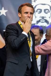 Verleihung des internationalen Karlspreises zu Aachen, 10.05.2018 Der Französische Präsident Emmanuel Macron bei der Verleihung des internationalen Karlspreises zu Aachen am 10.05.2018, , Aacgeb NRW Deutschland
