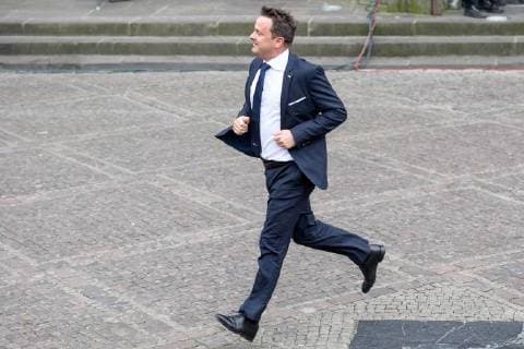 Verleihung des internationalen Karlspreises zu Aachen, 10.05.2018 Der Premierminister des Großherzogtums Luxemburg Xavier Bettel bei der Verleihung des internationalen Karlspreises zu Aachen am 10.05.2018, , Aacgeb NRW Deutschland
