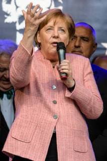 Verleihung des internationalen Karlspreises zu Aachen, 10.05.2018 Bundeskanzlerin Dr. Angela Merkel bei der Verleihung des internationalen Karlspreises zu Aachen am 10.05.2018, , Aacgeb NRW Deutschland