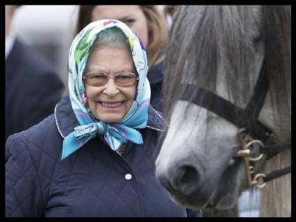 Entertainment Bilder der Woche KW 19 Bilder des Tages . 12 05 2018. Windsor, United Kingdom. Queen Elizabeth II on day four of the Royal Windsor Horse Show in Windsor, United Kingdom.  xStephenxLockx xi-Imagesx IIM-17705-0049