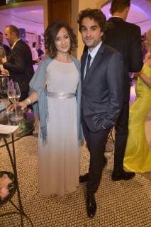 Oliver Wnuk mit seiner Schwester Samantha Wnuk Get Together Party zur Preisverleihung und Ehrung des 15. Felix Burda Award im Hotel Adlon Kempinski in Berlin am 13.05.2018