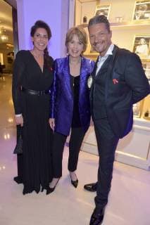 Christa Maar, Hardy Krueger jr. und seine Ehefrau und PR-Agentin Alice Roessler Get Together Party zur Preisverleihung und Ehrung des 15. Felix Burda Award im Hotel Adlon Kempinski in Berlin am 13.05.2018