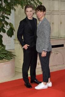 Heiko Lochmann, Roman Lochmann, die Lochis Ankunft zur Preisverleihung und Ehrung des 15. Felix Burda Award im Hotel Adlon Kempinski in Berlin am 13.05.2018