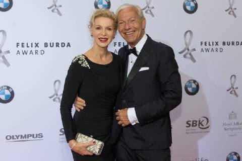 Berlin GER, Berlin, Felix Burda Award, Hotel Adlon Kempinski v.l. Grit Weiss, Prof. Dr. Jo Groebel, Psychologe, 13.05.2018, Felix Burda Award 2018, Copyright: xUwexKoch xEibner-Pressefotox EP_ukh
