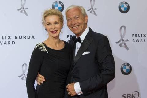 Berlin GER, Berlin, Felix Burda Award, Hotel Adlon Kempinski v.l. Grit Weiss, Prof. Dr. Jo Groebel, Psychologe, 13.05.2018, Felix Burda Award 2018, Copyright: xUwexKoch xEibner-Pressefotox EP_ukh
