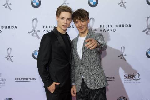 Berlin GER, Berlin, Felix Burda Award, Hotel Adlon Kempinski v.l. Heiko Lochmann - Saenger - Die Lochis - Roman Lochmann, 13.05.2018, Felix Burda Award 2018, Copyright: xUwexKoch xEibner-Pressefotox EP_ukh