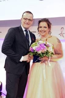 Jens Spahn und Claudia Neumann bei der Verleihung des Felix Burda Award 2018 im Hotel Adlon Kempinski. Berlin, 13.05.2018