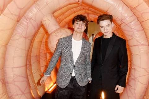 Roman Lochmann und Heiko Lochmann (Die Lochis) bei der Verleihung des Felix Burda Award 2018 im Hotel Adlon Kempinski. Berlin, 13.05.2018