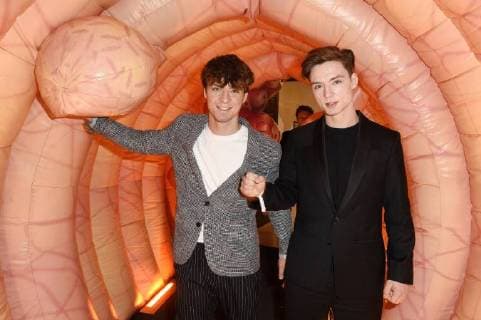 Roman Lochmann und Heiko Lochmann (Die Lochis) bei der Verleihung des Felix Burda Award 2018 im Hotel Adlon Kempinski. Berlin, 13.05.2018