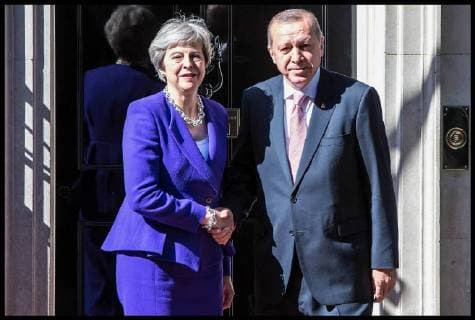 Themen der Woche KW20 . 15 05 2018. London, United Kingdom. Theresa May Meets Recep Tayyip ErdoÄüan. Prime Minister Theresa May welcomes President Recep Tayyip ErdoÄüan to Number 10 Downing Street for bilateral talks.  xPetexMaclainex xi-Imagesx IIM-17736-0008